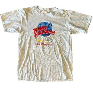 Rare Vintage 1991 Planet Hollywood Walt Disney World T Shirt 90s Mens Medium